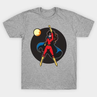 Girl in Superhero Costume T-Shirt